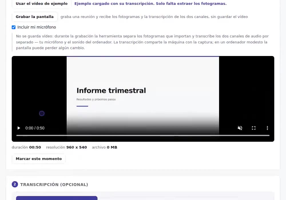 Walkstamp en funcionamiento