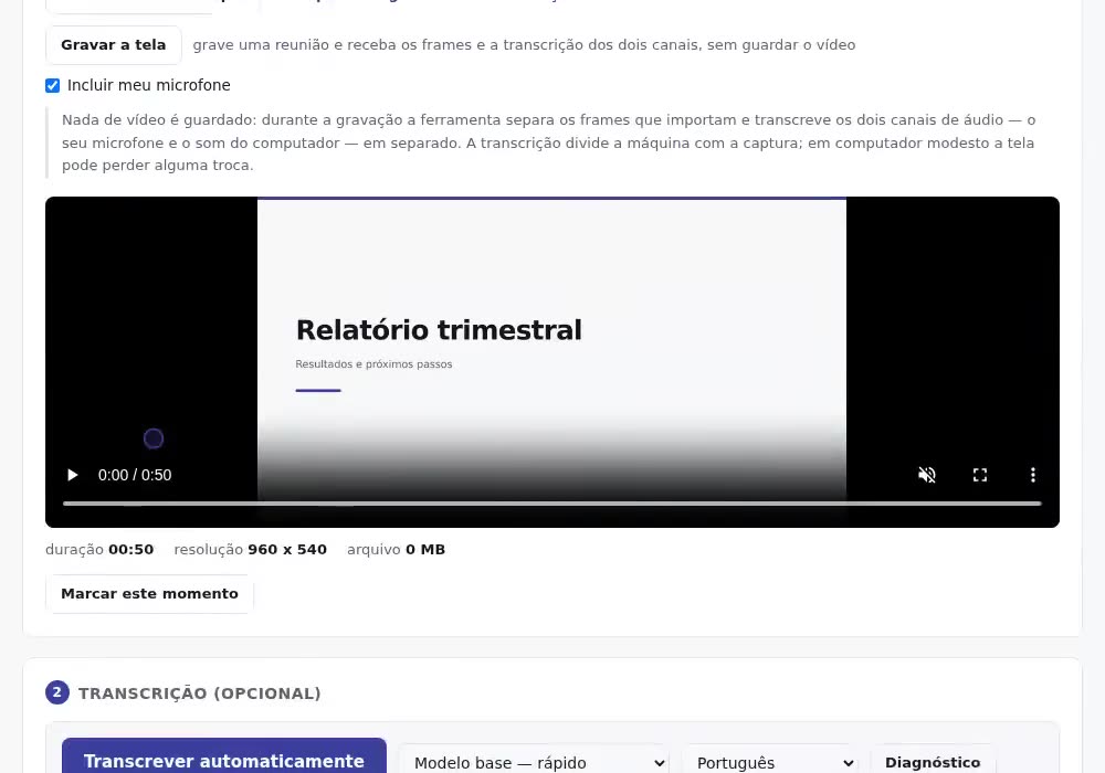 Demonstração do Walkstamp em funcionamento